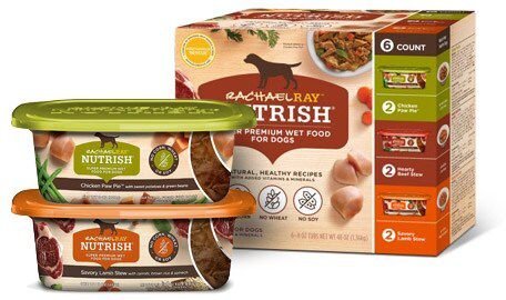 RACHAEL RAY NUTRISH Natural Variety Pack Wet Dog Food 8 oz tub