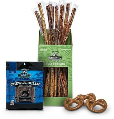 Redbarn Chew-A-Bulls Mini Pretzel Beef Flavor Dog Treat