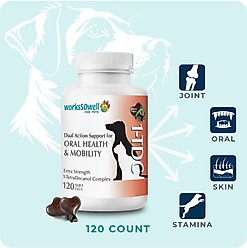 1-TDC Dental & Joint Health Softgel Supplement for Dogs & Cats, 120 count slide 2 of 8