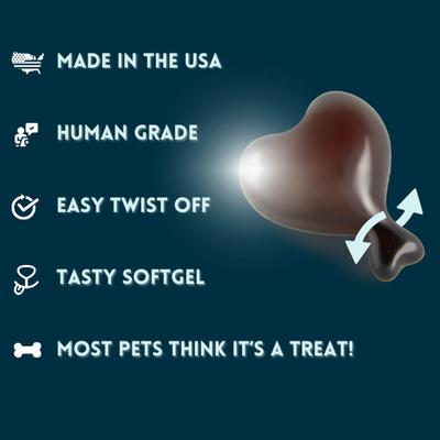 Show full view: 1-TDC Dental & Joint Health Softgel Supplement for Dogs & Cats, 120 count slide 5 of 10