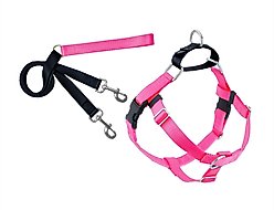 2 Hounds Design Freedom No Pull Nylon Dog Harness & Leash, Hot Pink, Large: 28 to 32-in chest, 1-in wide