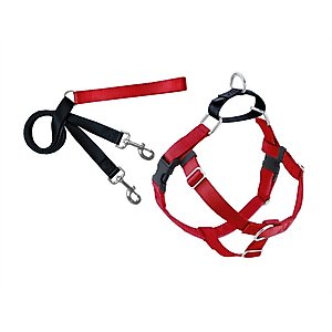 2 Hounds Design Freedom No Pull Nylon Dog Harness & Leash, Red, Small: 18 to 24-in chest, 5/8-in wide