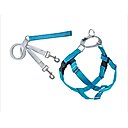 2 Hounds Design Freedom No Pull Nylon Dog Harness & Leash, Turquoise, Large: 28 to 32-in chest, 1-in wide