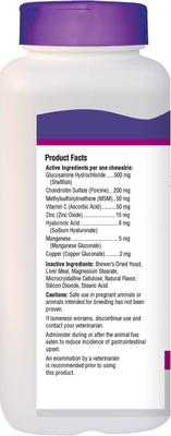 Show full view: 21st Century Essential Pet Hip & Joint Chewable Tablets Adult Dog Supplement, Age 3 & Up, 120 count slide 3 of 4