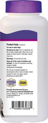 Show full view: 21st Century Essential Pet Hip & Joint Chewable Tablets Adult Dog Supplement, Age 3 & Up, 120 count slide 4 of 4