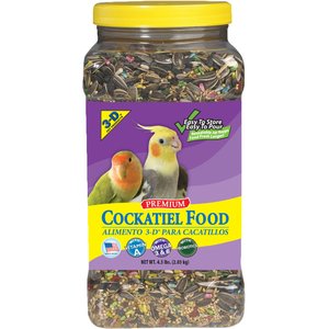 3-D Cockatiel Food, 4.5-lb jar