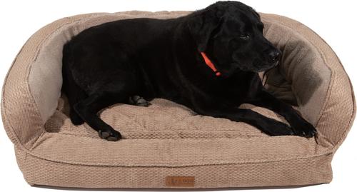 Show full view: 3 Dog Pet Supply Easy Wash Tweed Shearling Memory Foam Dog Bed, Large slide 2 of 3