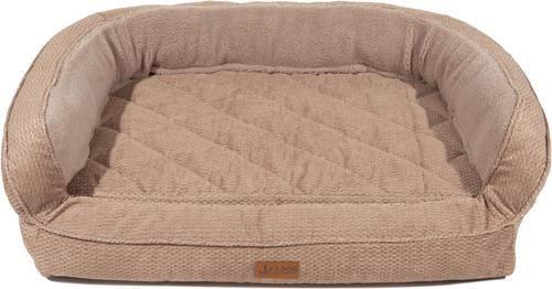 Show full view: 3 Dog Pet Supply Easy Wash Tweed Shearling Memory Foam Dog Bed, Small slide 3 of 3