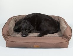 3 Dog Pet Supply EZ Wash Fleece Headrest Dog Bed, Chocolate, Large slide 2 of 4
