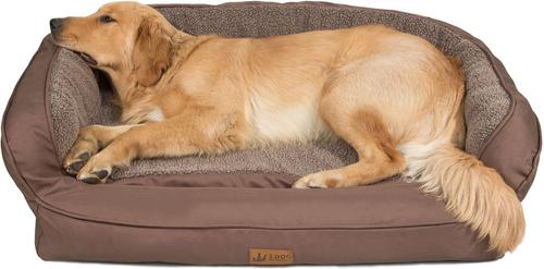 Show full view: 3 Dog Pet Supply EZ Wash Fleece Headrest Dog Bed, Chocolate, Large slide 4 of 5