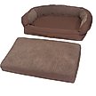 Show in main carousel: 3 Dog Pet Supply EZ Wash Fleece Headrest Memory Foam Dog Bed, Chocolate, Medium slide 2 of 4