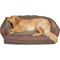 Show in main carousel: 3 Dog Pet Supply EZ Wash Fleece Headrest Memory Foam Dog Bed, Chocolate, Medium slide 4 of 5