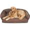 Show in main carousel: 3 Dog Pet Supply EZ Wash Fleece Headrest Memory Foam Dog Bed, Chocolate, Medium slide 5 of 5