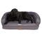 Show in main carousel: 3 Dog Pet Supply EZ Wash Softshell Personalized Orthopedic Bolster Dog Bed with Removable Cover, Slate, Large slide 1 of 6