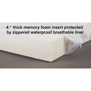 3 Dog Pet Supply EZ Wash Softshell Personalized Orthopedic Bolster Dog Bed with Removable Cover, Slate, Medium