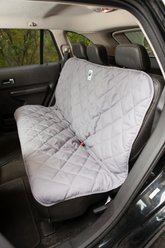 3 Dog Pet Supply Personalized Car Back Seat Protector, Grey slide 2 of 3
