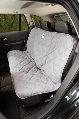 Show full view: 3 Dog Pet Supply Personalized Car Back Seat Protector, Grey slide 2 of 4