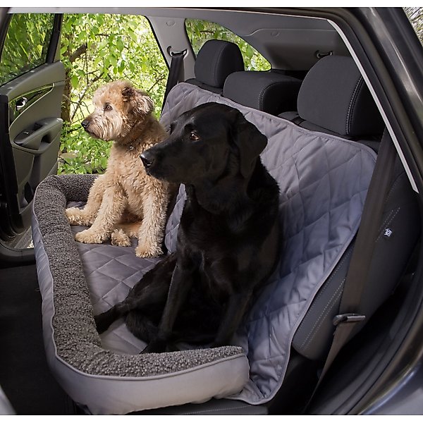 DOG PET SUPPLY Quilted Car Back Seat Protector with Bolster