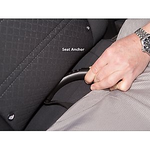 3 Dog Pet Supply Quilted Car Back Seat Protector with Bolster, Grey