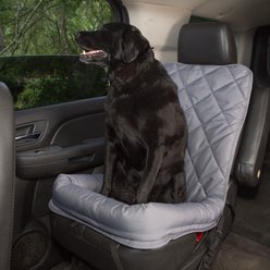 3 Dog Pet Supply Single Car Seat Protector with Bolster, Large, Gray slide 2 of 4