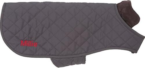 Show full view: 3 Dog Pet Supply Softshell Personalized Dog Jacket, Slate, X-Large slide 2 of 5