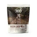 360 Pet Nutrition Bison Liver Grain-Free Freeze-Dried Dog Treats, 4-oz bag