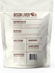 360 Pet Nutrition Bison Liver Grain-Free Freeze-Dried Dog Treats, 4-oz bag slide 2 of 5