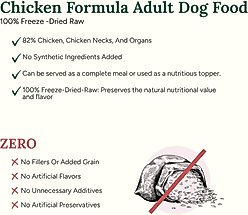 360 Pet Nutrition Chicken Grain-Free Adult Raw Freeze-Dried Dog Food, 16-oz bag slide 2 of 6