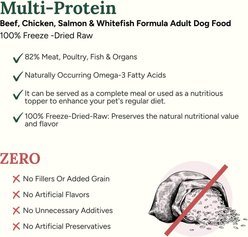 360 Pet Nutrition Multi-Protein Grain-Free Adult Raw Freeze-Dried Dog Food, 16-oz bag slide 2 of 6