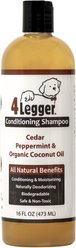 4-Legger Cedar Peppermint & Organic Coconut Oil Dog Conditioning Shampoo, 16-fl oz bottle