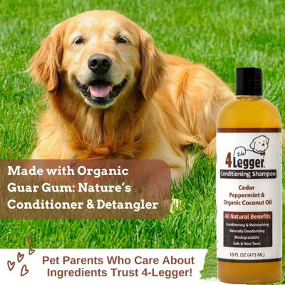 Show full view: 4-Legger Cedar Peppermint & Organic Coconut Oil Dog Conditioning Shampoo, 16-fl oz bottle slide 6 of 9