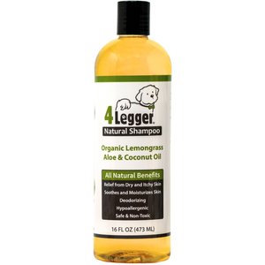 4-Legger Organic, Hypo-Allergenic, Lemongrass & Aloe Dog Shampoo, 16-fl oz bottle
