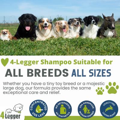 Show full view: 4-Legger Organic Hypo-Allergenic Unscented Aloe Dog Shampoo, 16-fl oz bottle slide 8 of 10