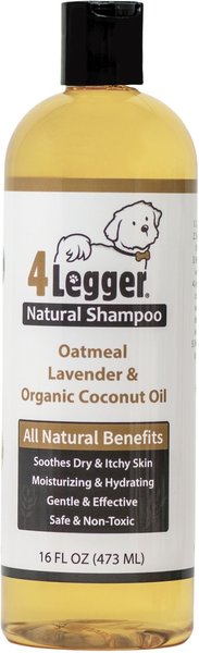 Show full view: 4-Legger Organic Oatmeal, Aloe & Lavender Dog Shampoo, 16-fl oz bottle slide 1 of 10
