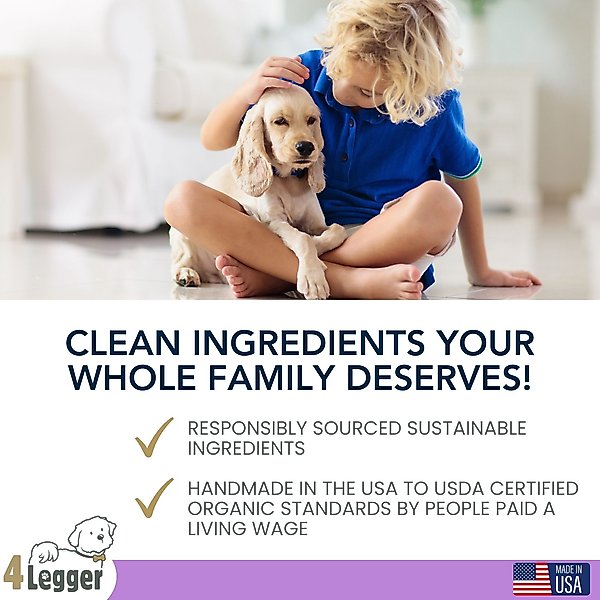 Show full view: 4-Legger Organic Oatmeal, Aloe & Lavender Dog Shampoo, 16-fl oz bottle slide 7 of 10