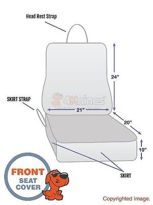 Show full view: 4Knines Bucket Seat Cover, Black slide 6 of 9
