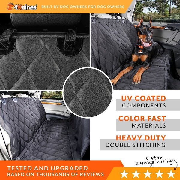 Show full view: 4Knines Rear Fitted Seat Cover, Gray slide 6 of 8
