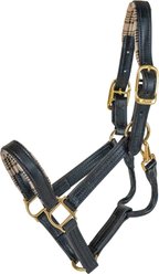 5/A Baker Dressage Leather Horse Halter, Black, Large