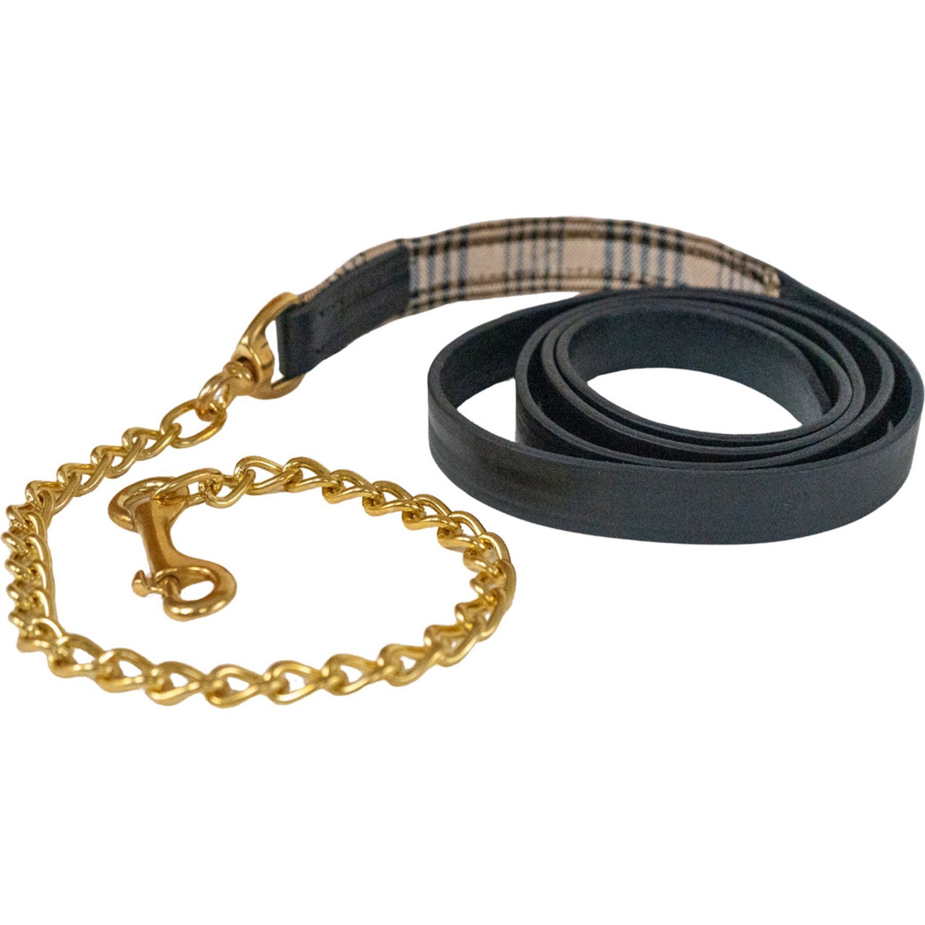 5/A Baker Leather Padded Horse Lead, Black