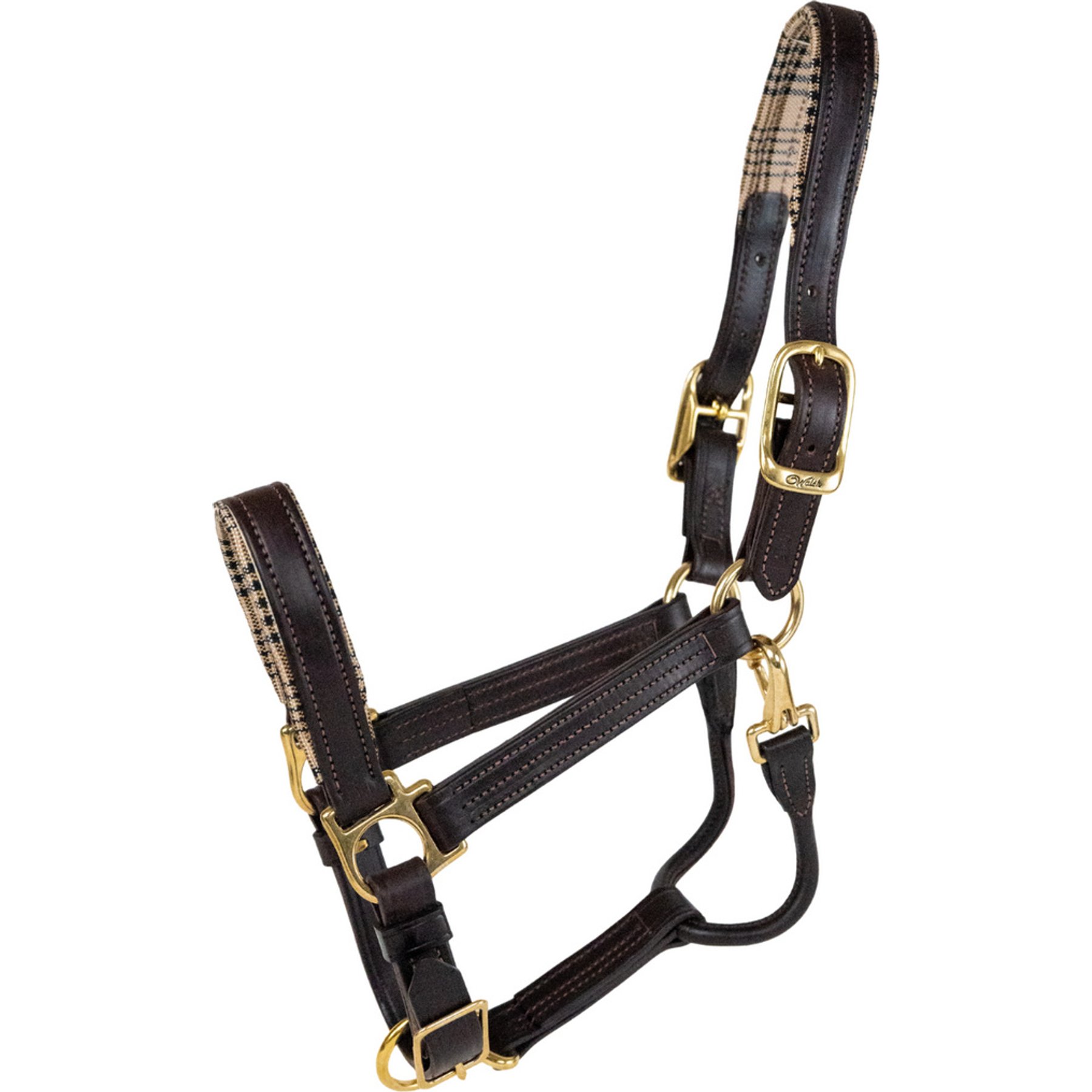 5/A Baker Lexington Leather Horse Halter, Havana, Horse