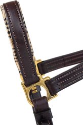 5/A Baker Lexington Leather Horse Halter, Havana, Large slide 2 of 2