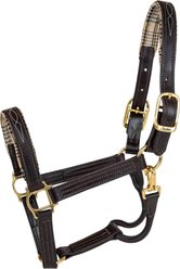 5/A Baker Signature Leather Horse Halter Stable, White, Horse