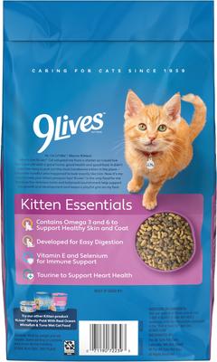 Show full view: 9 Lives Chicken & Ocean Fish Kitten Dry Cat Food, 2.5-lb bag slide 3 of 11