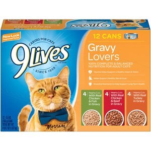 9 Lives Gravy Favorites Variety Pack Canned Cat Food