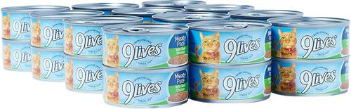 Show full view: 9 Lives Meaty Pate with Real Chicken Wet Cat Food, 5.5-oz can, case of 24 slide 6 of 9