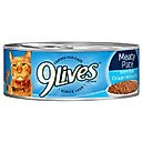 9 Lives Meaty Pate with Real Ocean Whitefish Canned Cat Food, 5.5-oz, case of 24