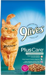 9 Lives Plus Urinary Tract Health Dry Cat Food, 3.15-lb bag