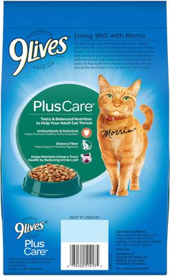Show full view: 9 Lives Plus Urinary Tract Health Dry Cat Food, 3.15-lb bag slide 3 of 6