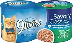 9 Lives Super Supper Wet Cat Food, 5.5-oz can, case of 24