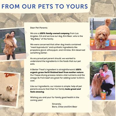 Show full view: A Better Treat Organic Freeze-Dried 100% Grass Fed & Finished Beef Liver Dog & Cat Treats, 3-oz bag slide 7 of 9